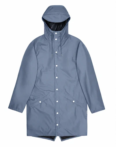 Rains - Lang Regnjakke - Blue Dusk